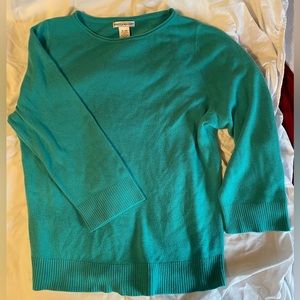 Rebecca Malone Women’s Extra Large Teal Green Sweater. Gently worn.